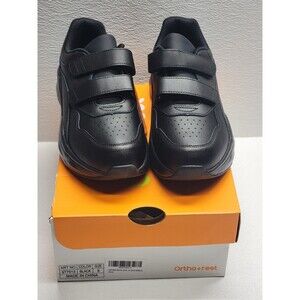 ORTOREX Women Diabetic Leather Orthopedic Walking Shoes Wide Toe Box Shoes Sz 8